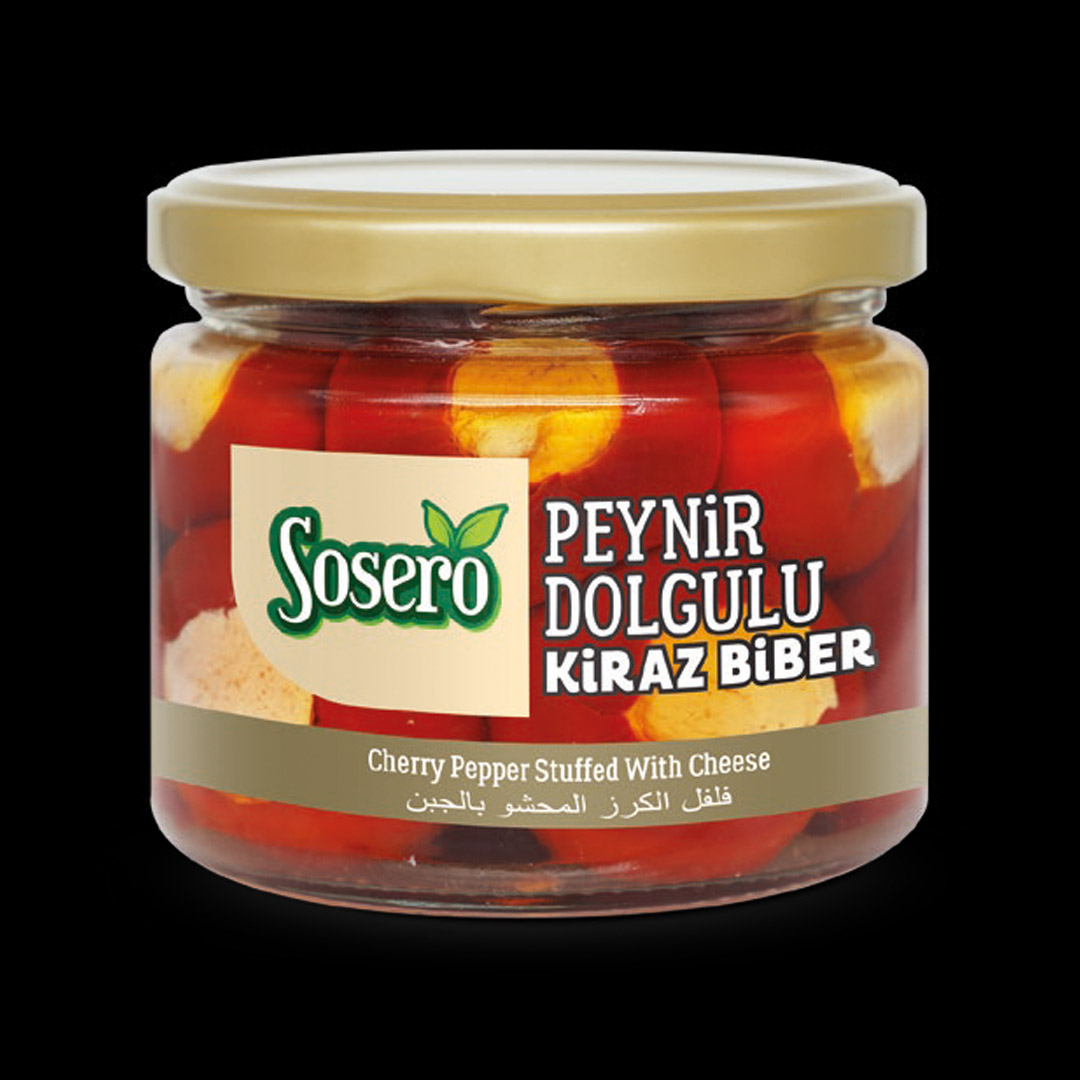Sosero Peynir Dolgulu Kiraz Biber 12x290g