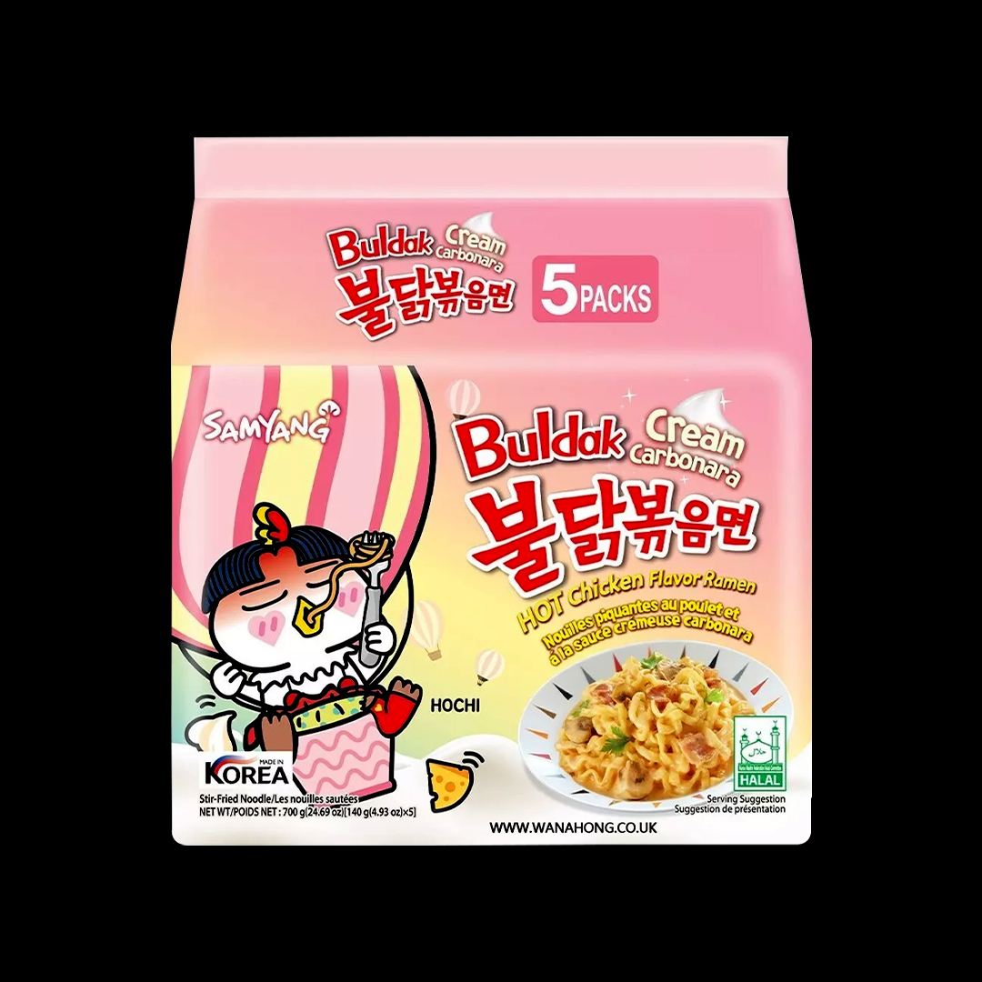 Samyang Buldak Hot Chicken Creamy Carbonara 8x(5*140g)