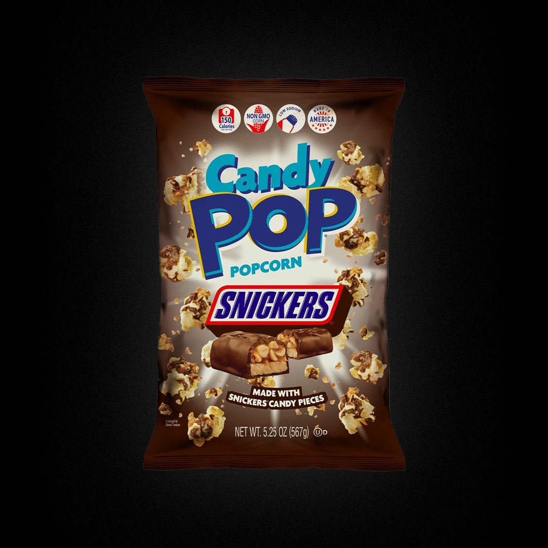 Candy Pop Snickers Drizzled Popcorn 12*149g