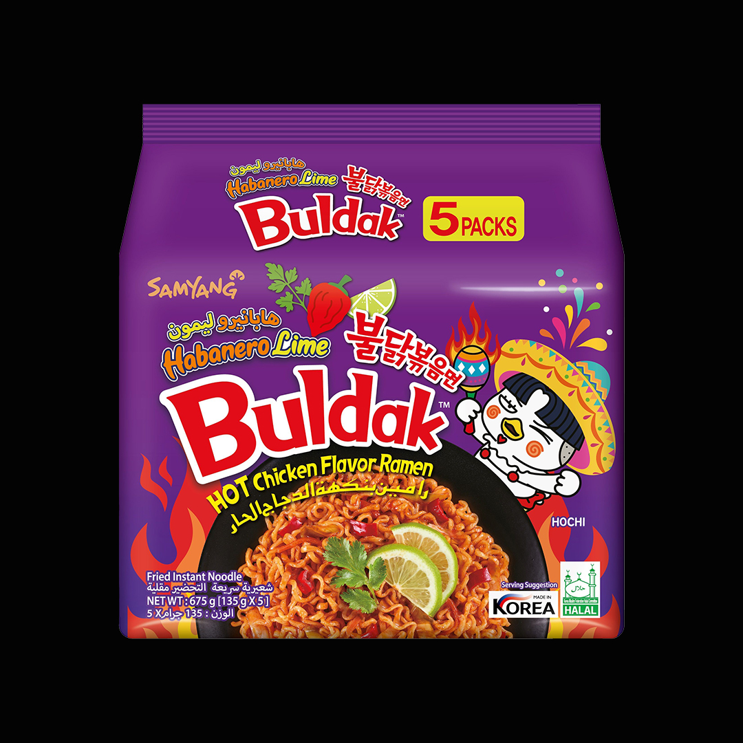 Samyang Buldak Hot Chicken Habenero Lime 8x(5*135g)
