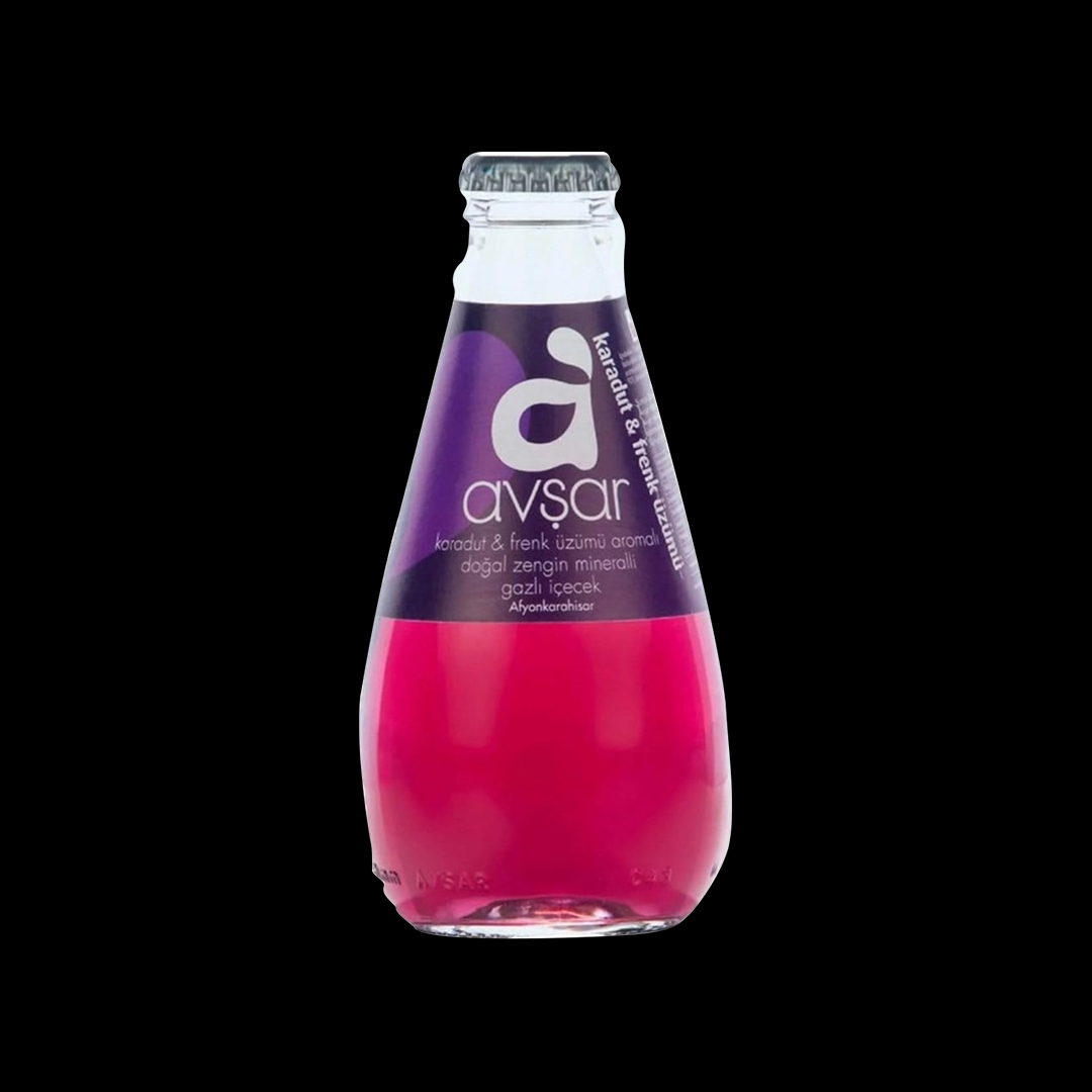 Avsar Karadut &amp; Frenk Üzümü Aromali Maden Suyu 4x(6*200ml)