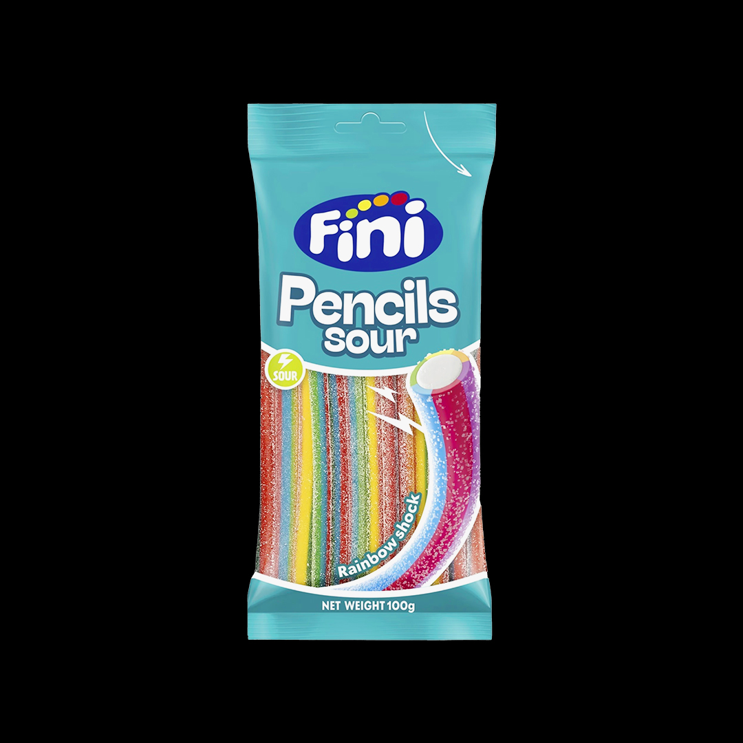 Fini Halal Sour Pencil 6 Colours 12*75g