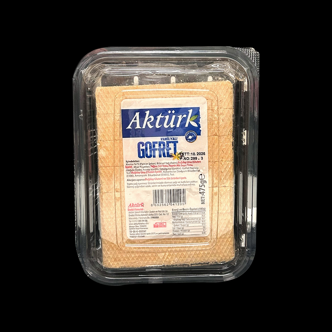 Aktürk Vanilyali Gofret 16*475g