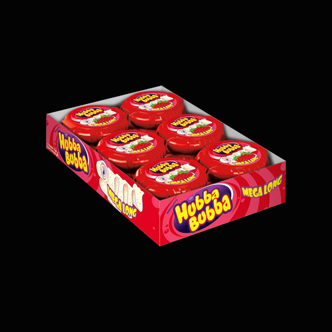 Wrigleys hubba bubba mega long erdberee 12x56g