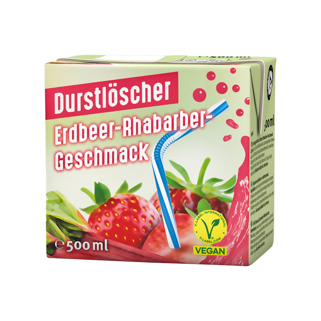 Durstlöscher Erdbeere Rhabarber 12x500ml