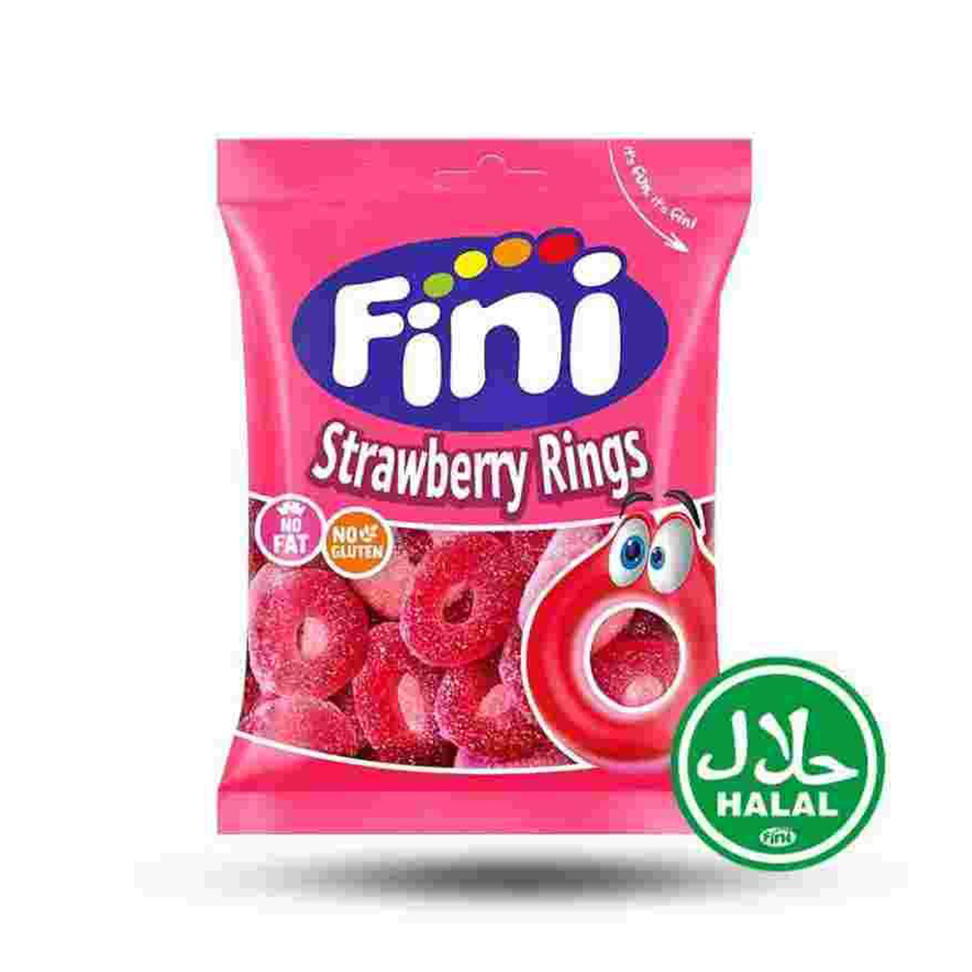 Fini Helal Jelly Strawberry Rings 12x75g