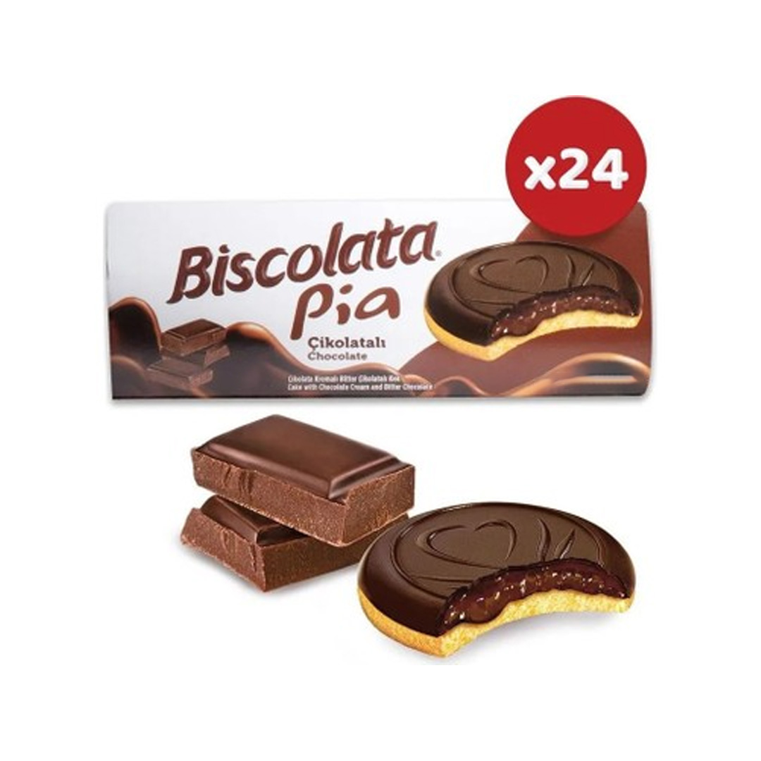 Biscolata Pia Cikolatali Bitter 24x100g