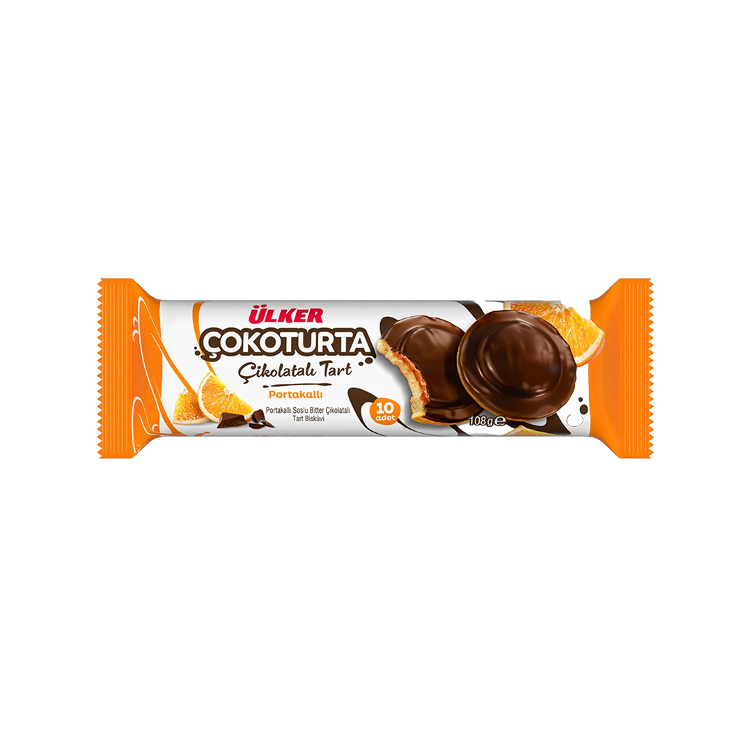 Ülker Cokoturta Cikolatali Tart Portakalli 18x108g