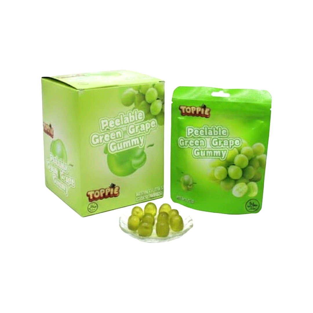 TOPPIE Pealable Green Grape Gummy 10x72g
