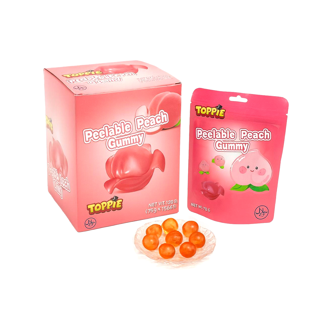 TOPPIE Pealable Peach Gummy 10x72g