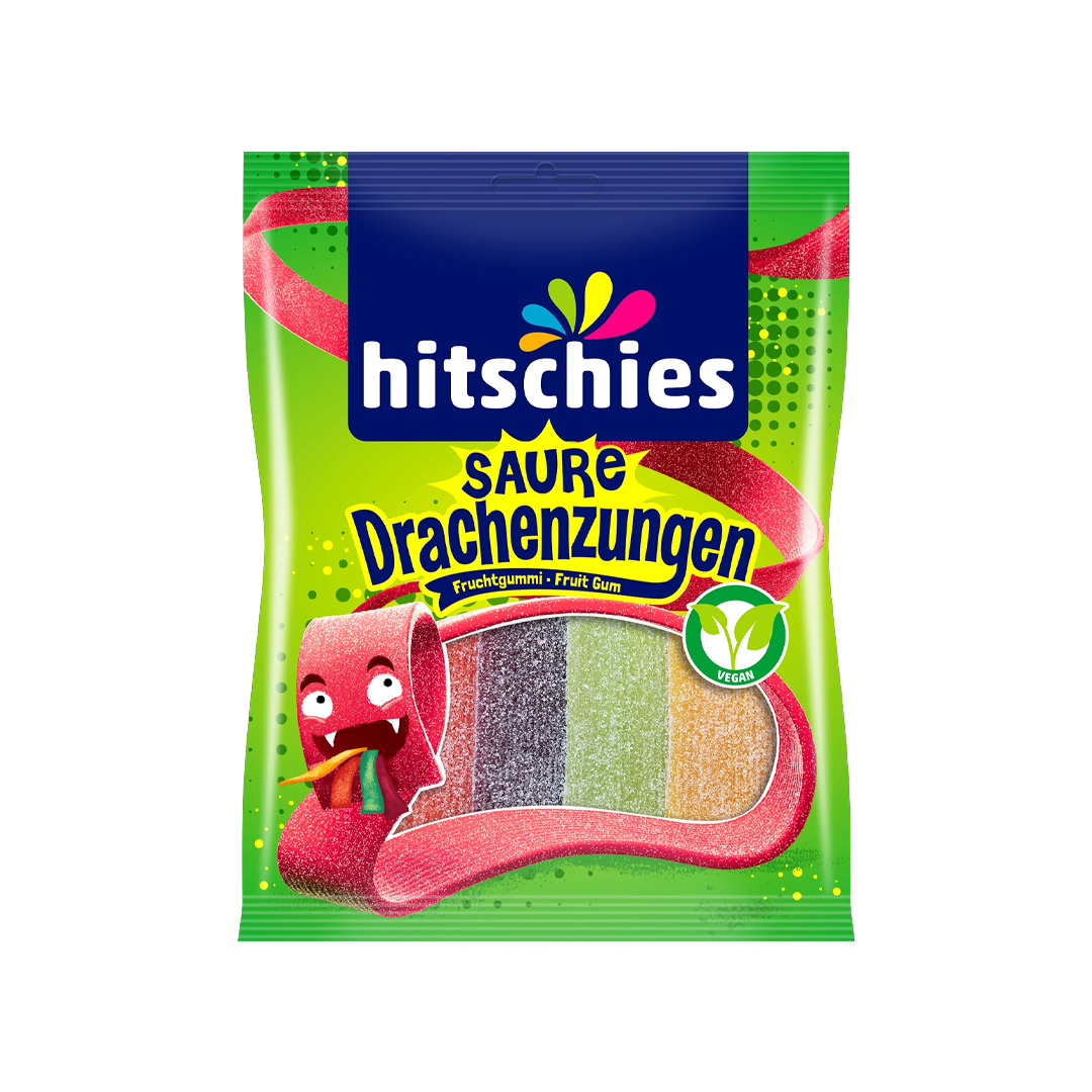 Hitschies Saure Drachenzungen Fruchtgummi 20x125g