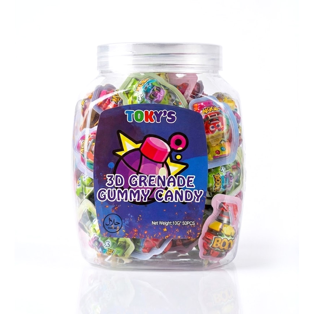 Toky's 3D Grenade Gummy Candy 50x10g