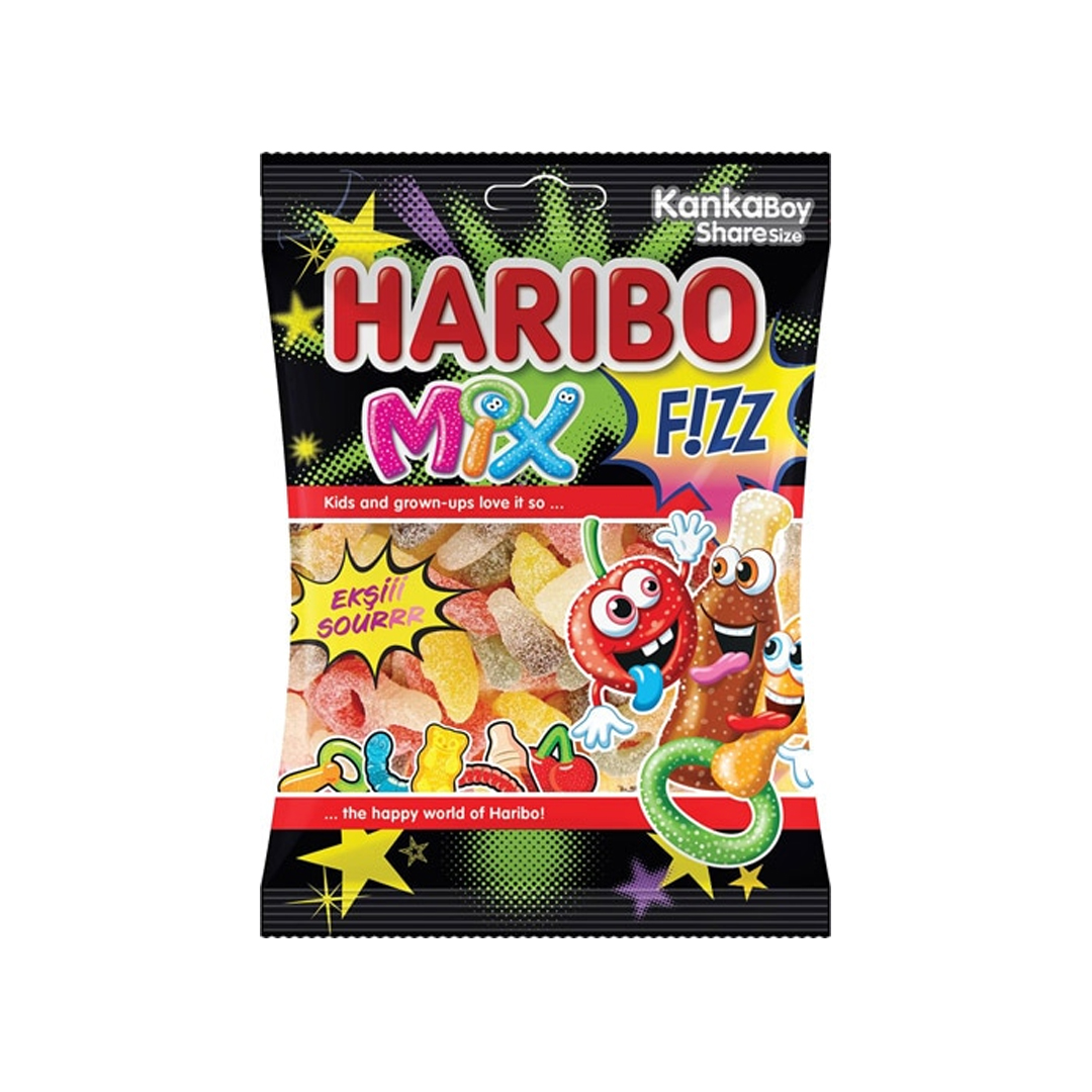 Haribo Soft Candy Fizz Mix 24x70 Gr