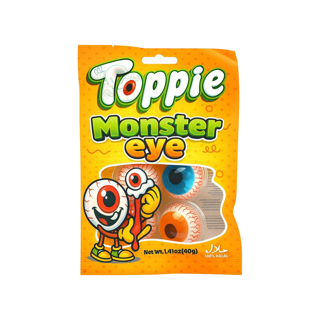 Toppie Monster Eye Gummy Candy 12x40g