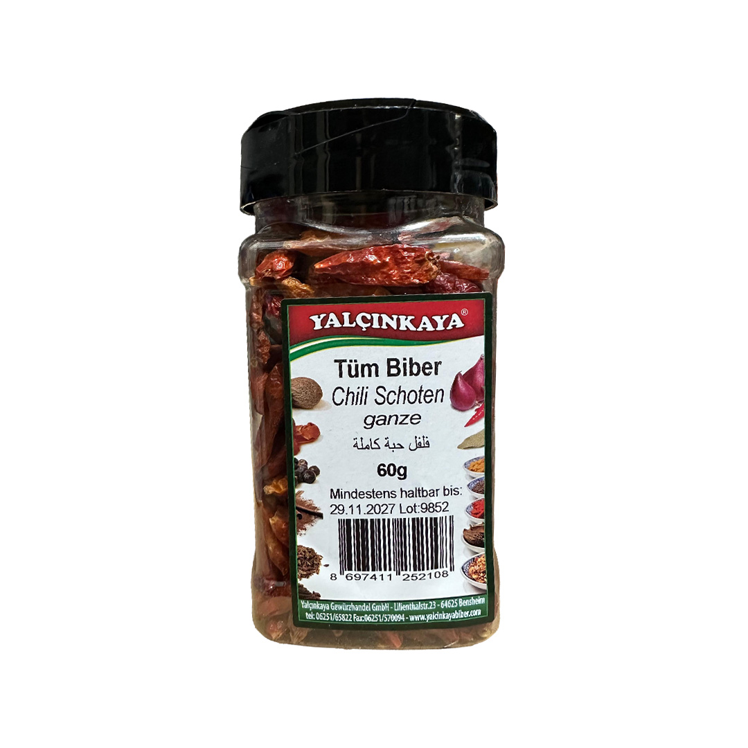 Chili Schotten Ganze- Tüm Biber K.pet 12x60g