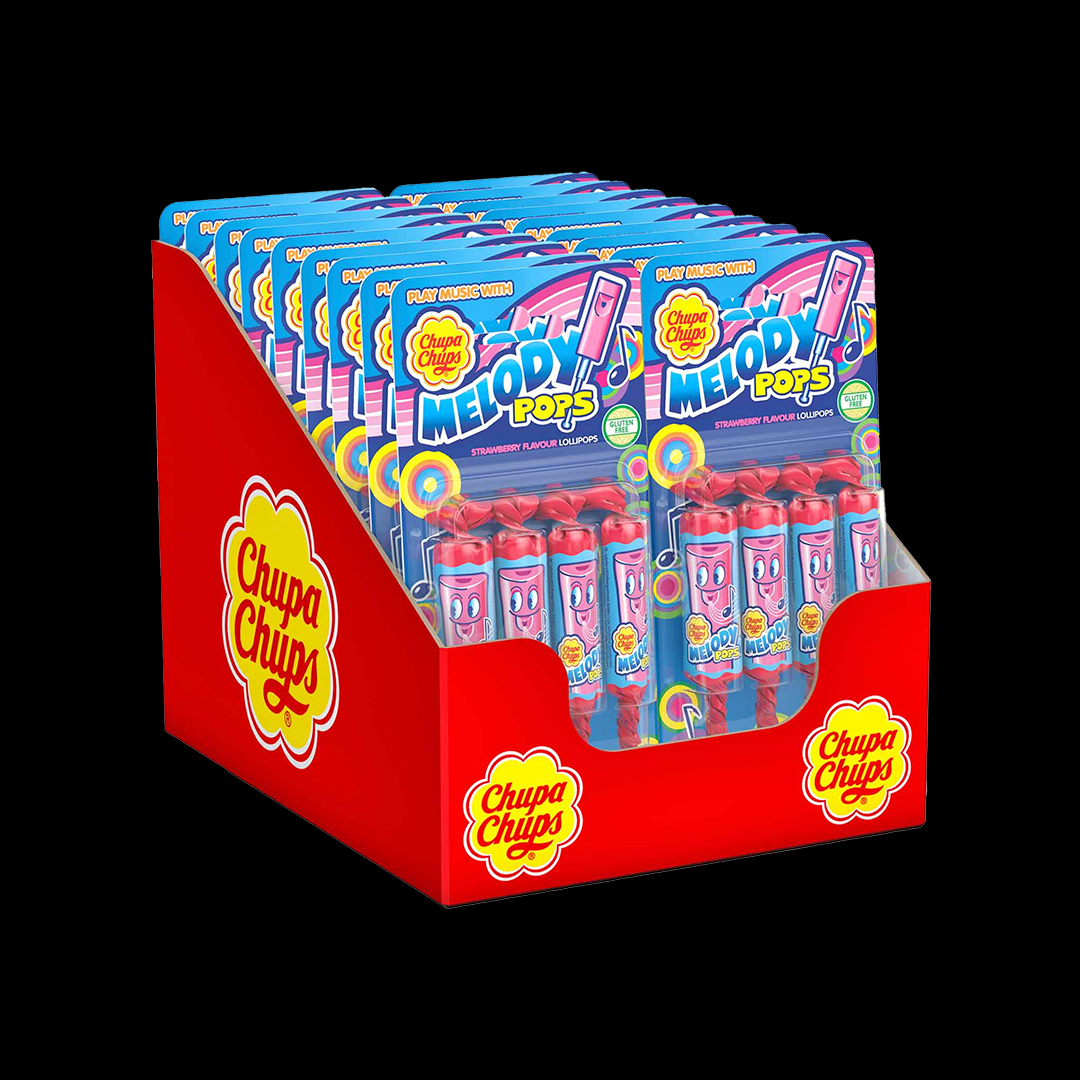 ChupaChups Melody Pops Display 18x60gr