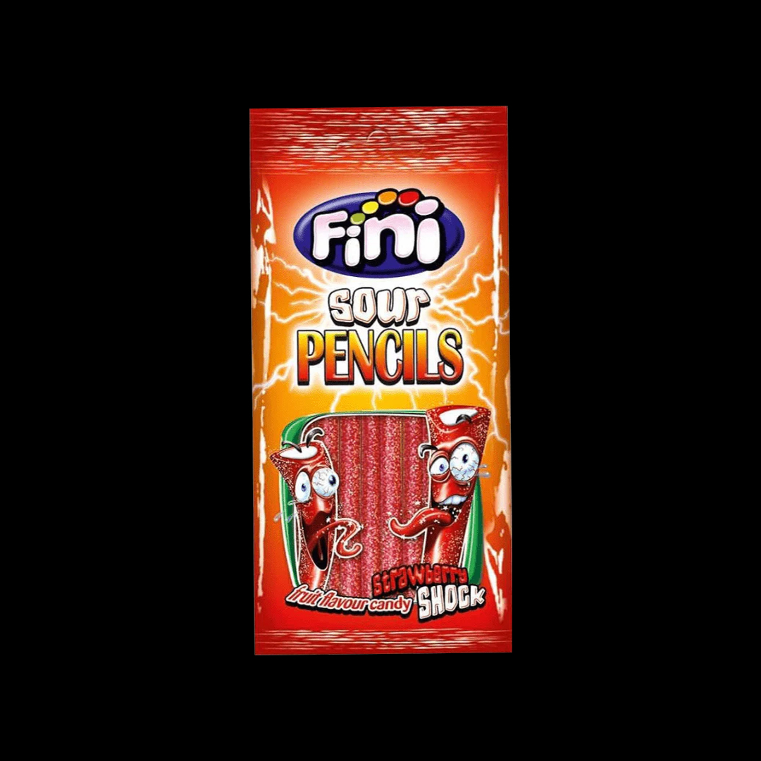 Fini Sour Strwaberry Pencils 12x75gr