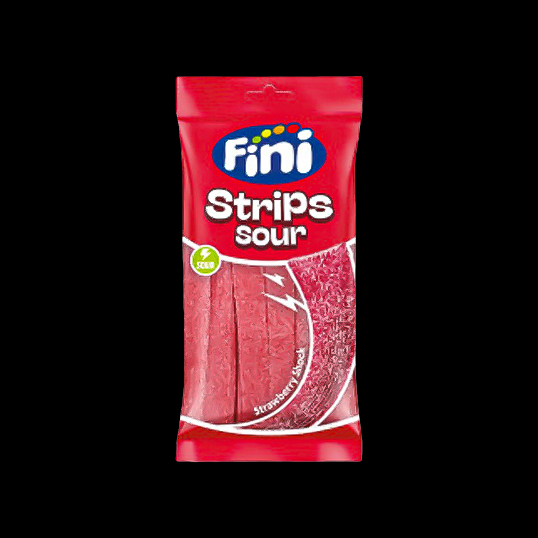 Fini Strips Sour Strawberry 12x75gr