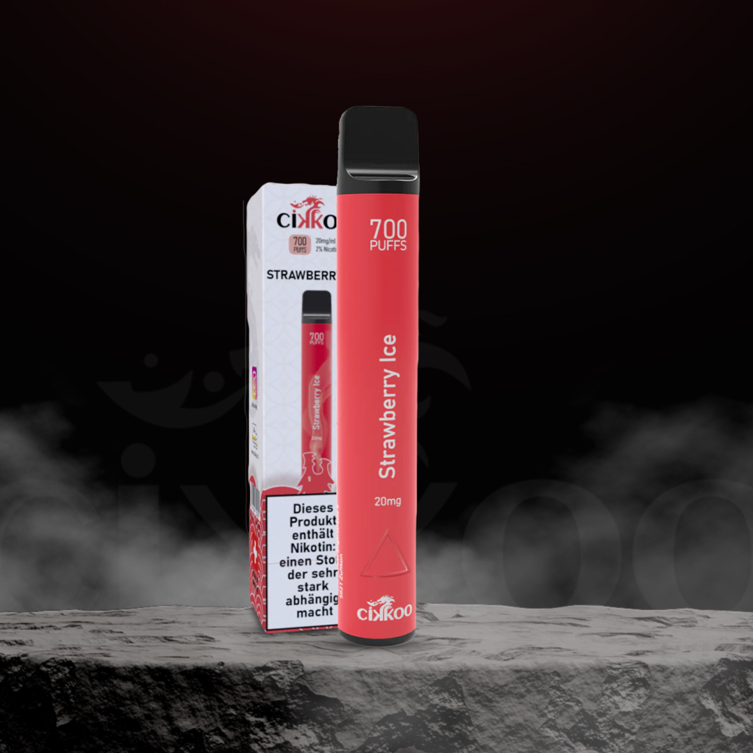 Cikkoo Vape Strawberry Ice 700 mit Nikotin
