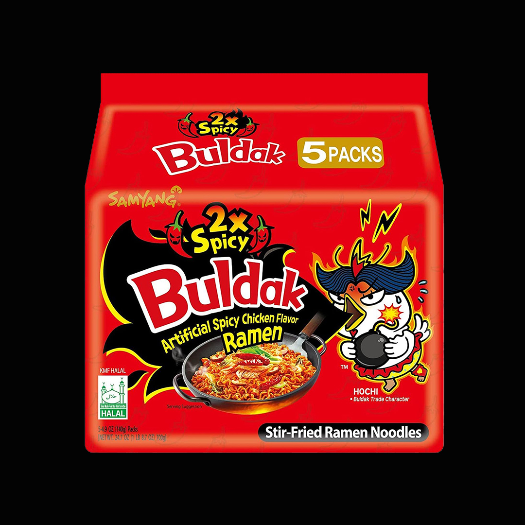 Buldak Hot Chicken 2xSpicy 5x8x140gr
