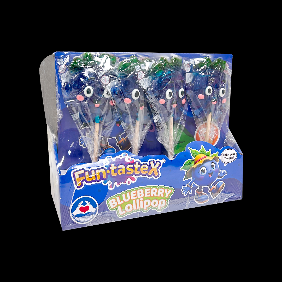 Fun-TasteX Lollipop Blueberry Candy 24*50g