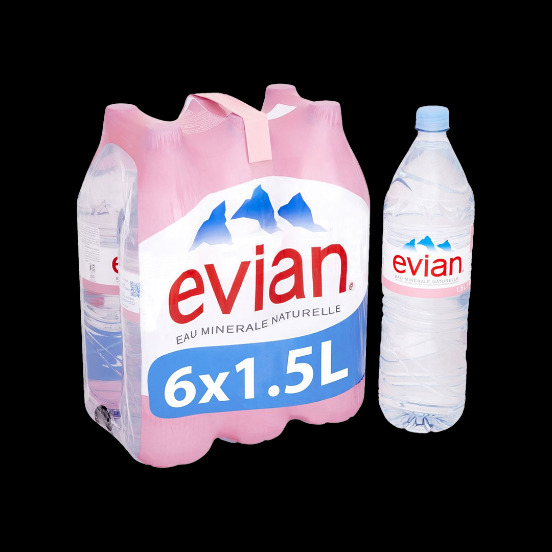 Evian 6*1.5l     -  CHF 4.95/Stk