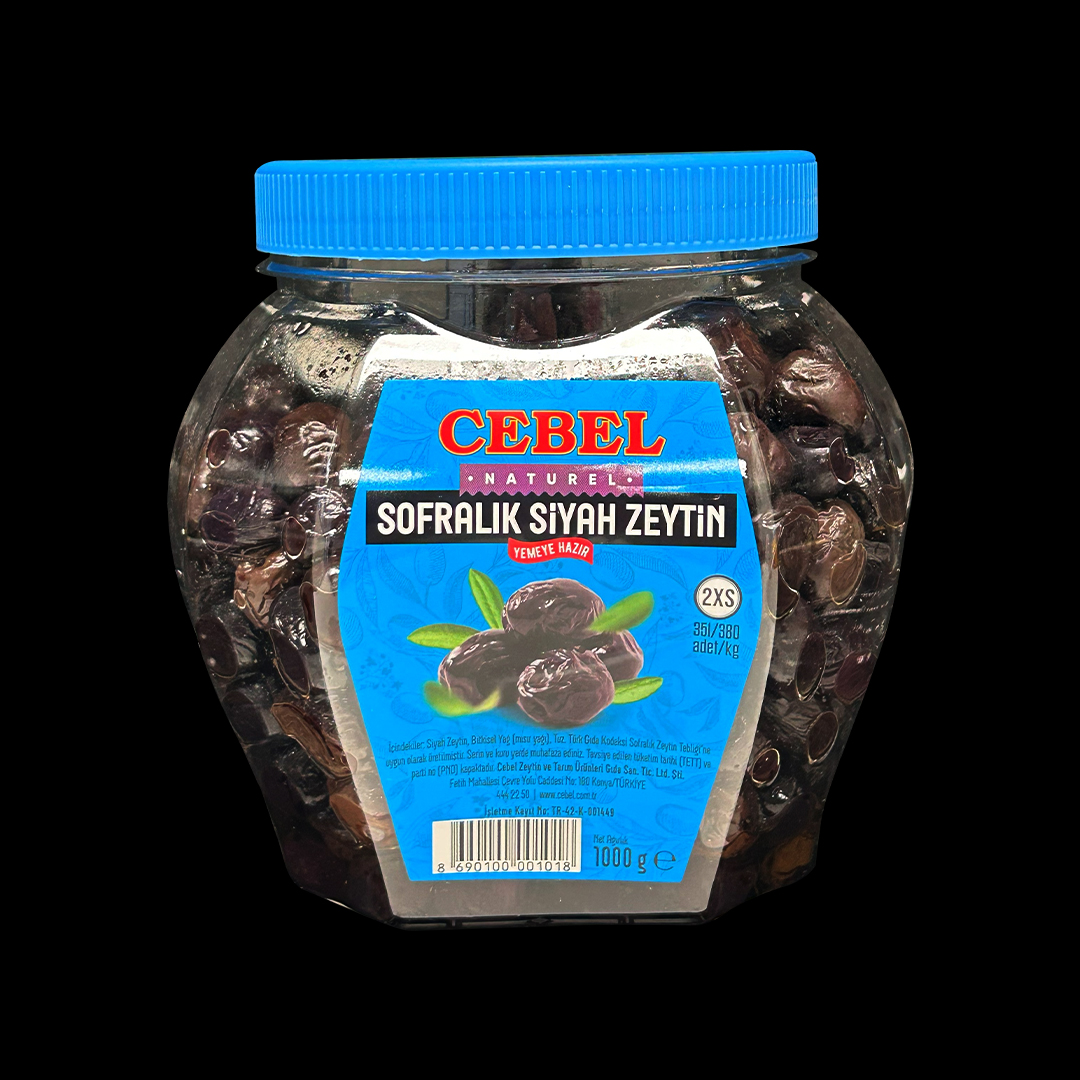 Cebel Sofralik Siyah Zeytin Orta Taneli 6*1kg - CHF 7.95/Stk