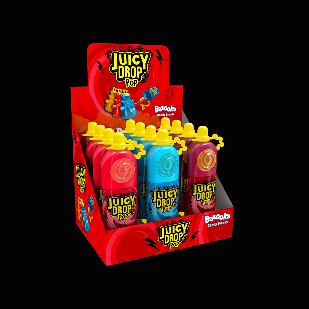 Juicy drop pop Bazooka candy brands 12x26g
