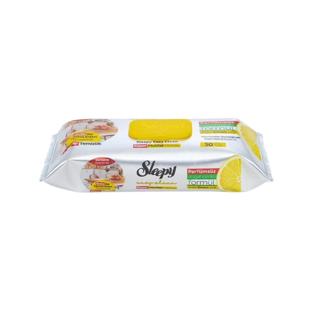 Sleepy Easy Clean Mutfak Havlusu Dogal Limon Yagli 12x50
