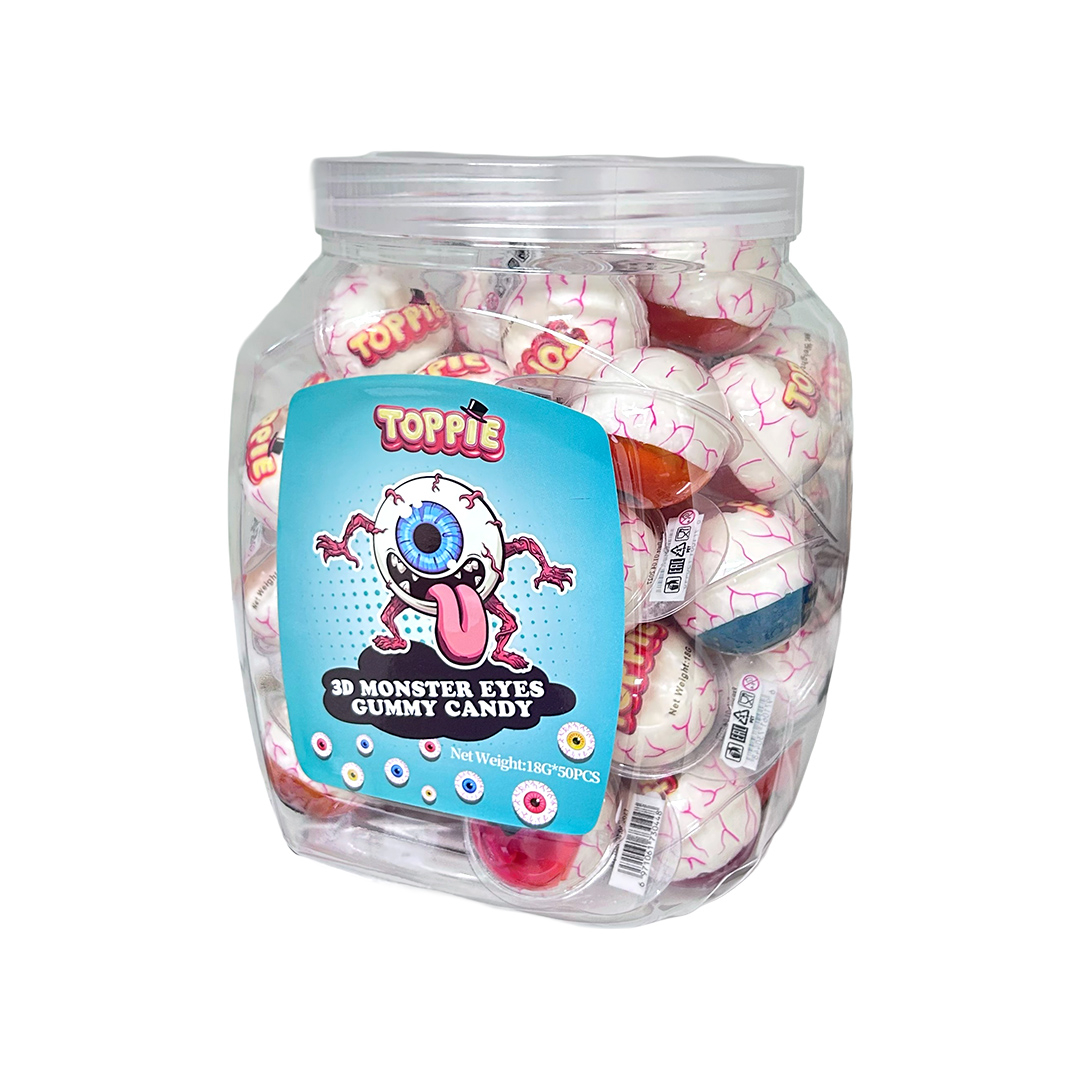 Toppie 3D Monster Eyeball Gummy Candy 50x18g  - CHF 0.69/Stk