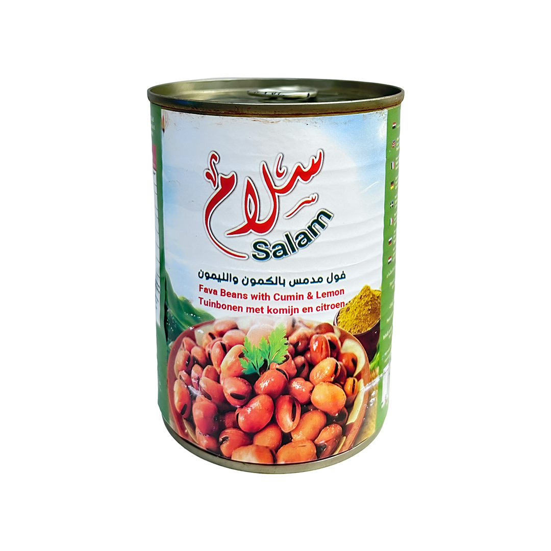 Salam Ganze Saubohnen (Fava Beans) - Cumin & Lemon 24x400g