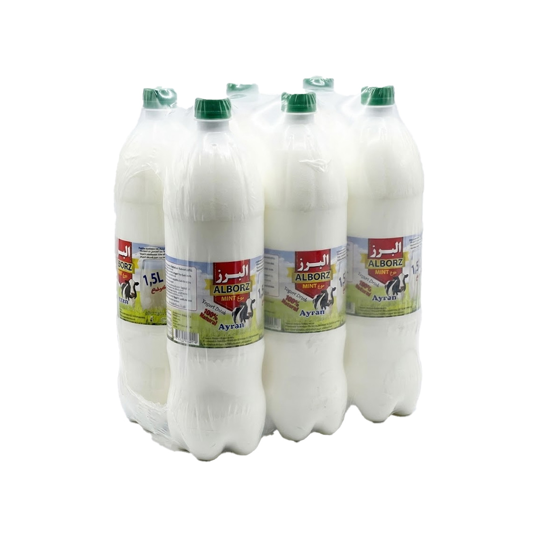 Alborz Mint Yogurt Ayran 1,5Lx6  - CHF STK/ 2,95