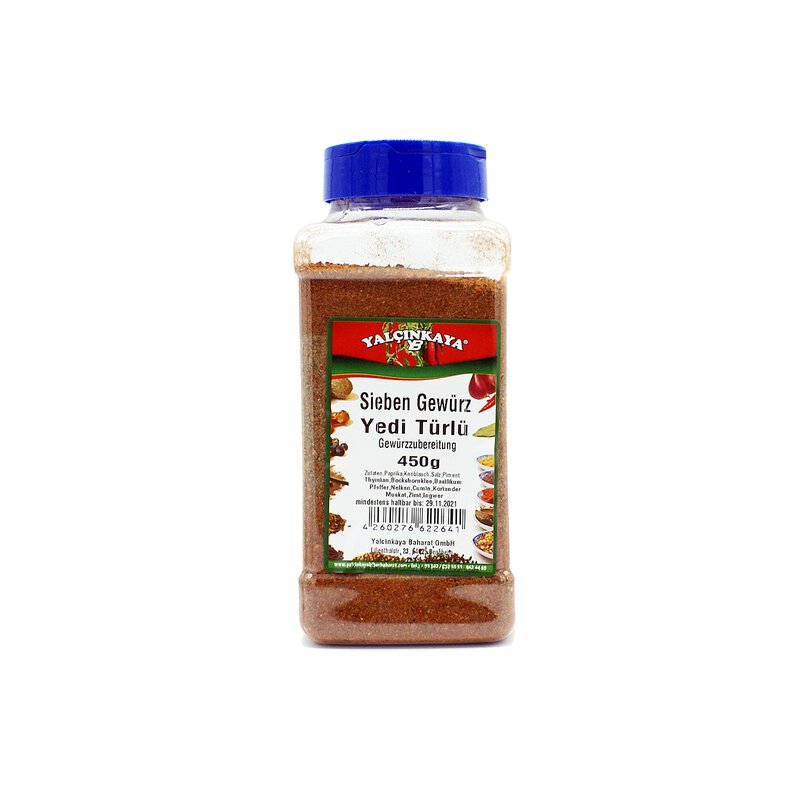 Siebener Gewürz Yedi türlü baharat (B.Pet) 6x450g