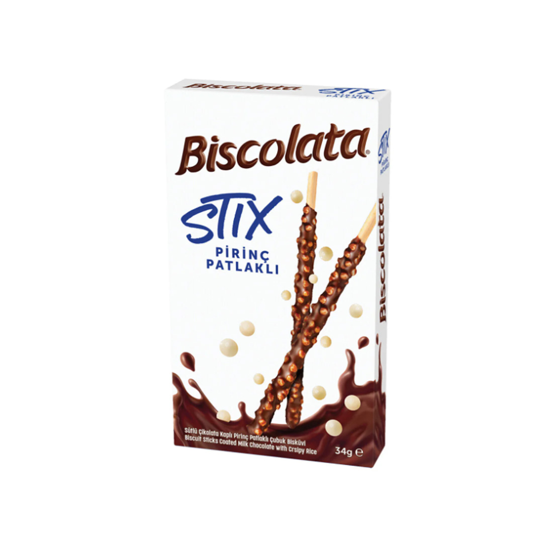 Biscolata Stix Pirinc Patlakli 12x34g - CHF STK/ 1,10