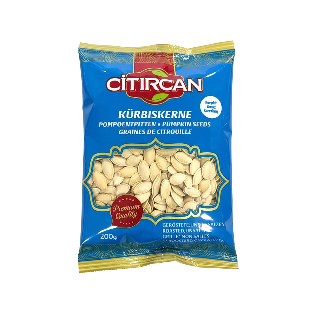 Citircan Kürbiskerne Nevsehir Tuzsuz Kavrulmus 12x200g - CHF STK/ 2,39
