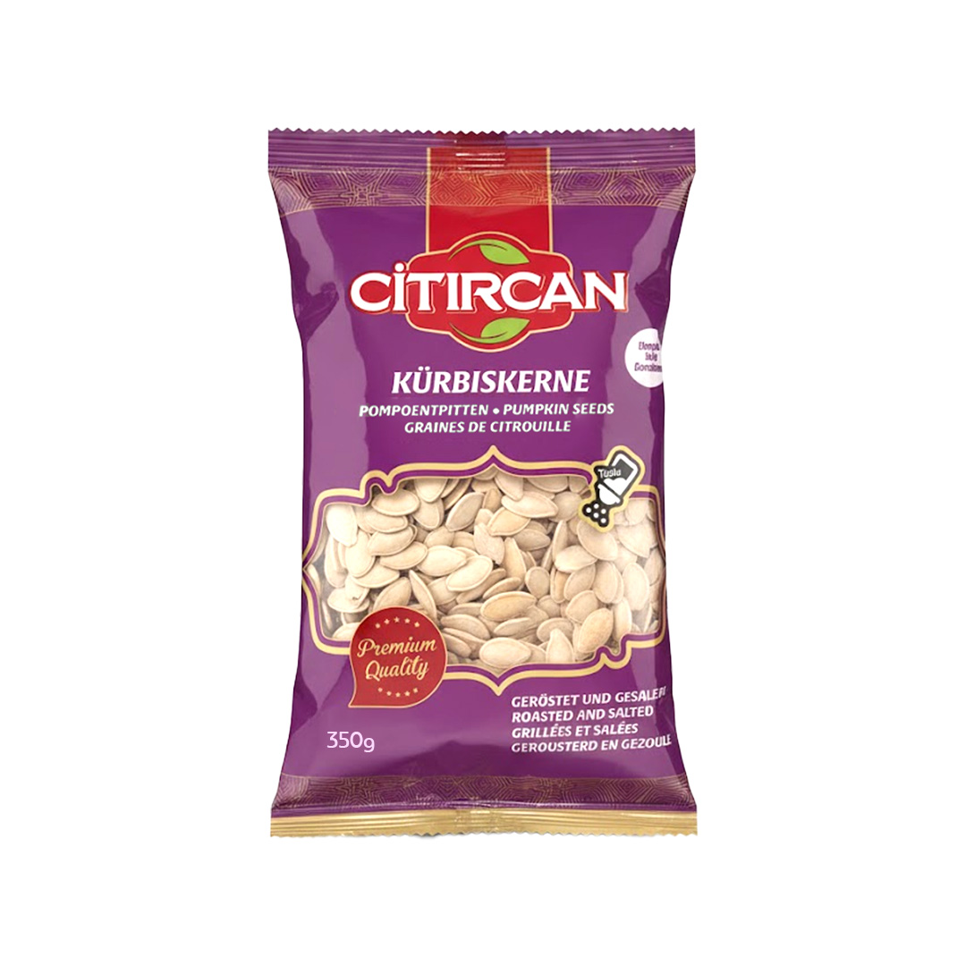 Citircan Kürbiskerne Nevsehir Tuzlu Kavrulmus 12x350g - CHF STK/ 3,95