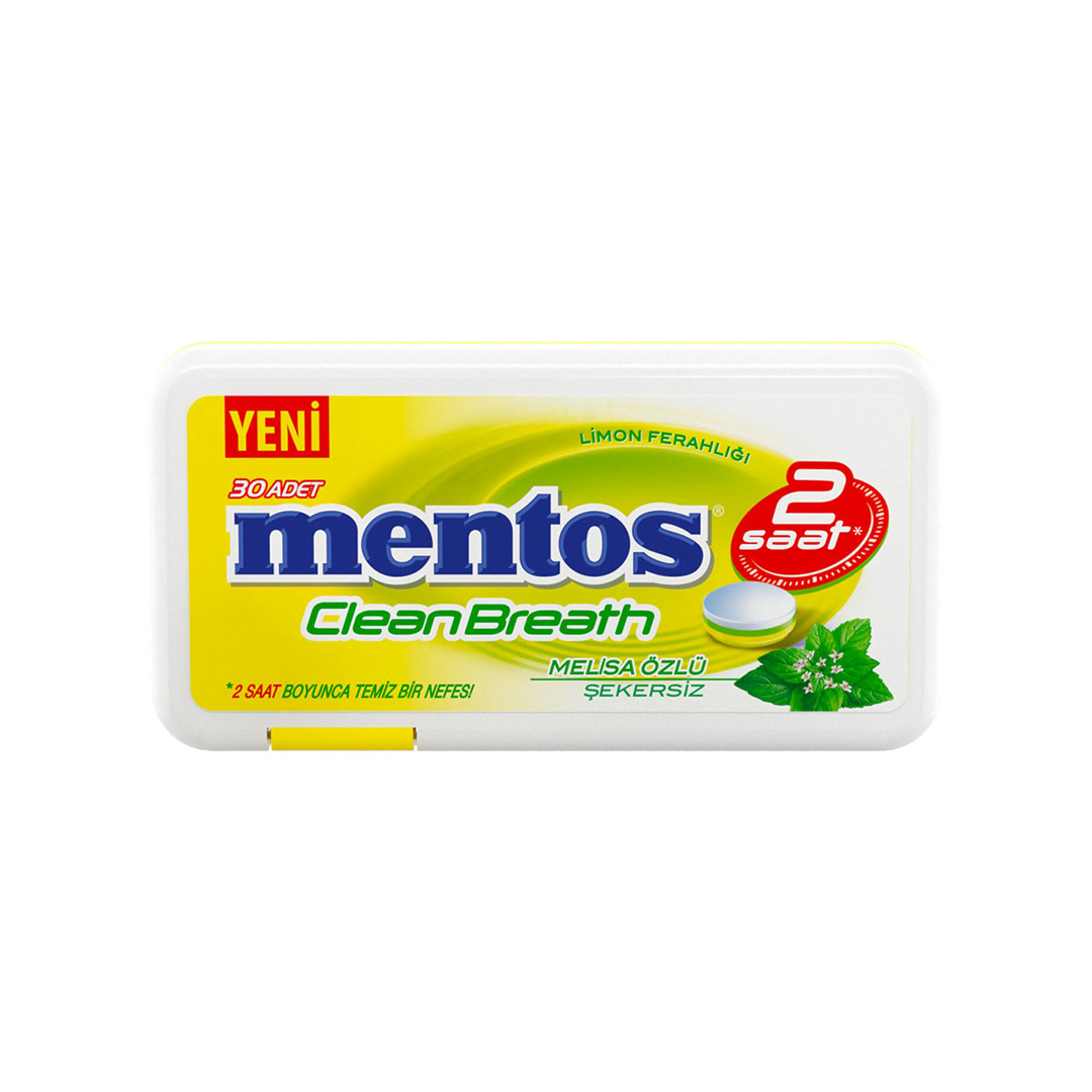 Mentos Clean Breath Limon Tablet 12x21g - CHF STK/ 1,75