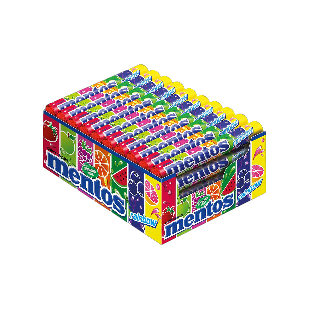 Mentos Rainbow 20X37,5g - CHF STK/ 0,89