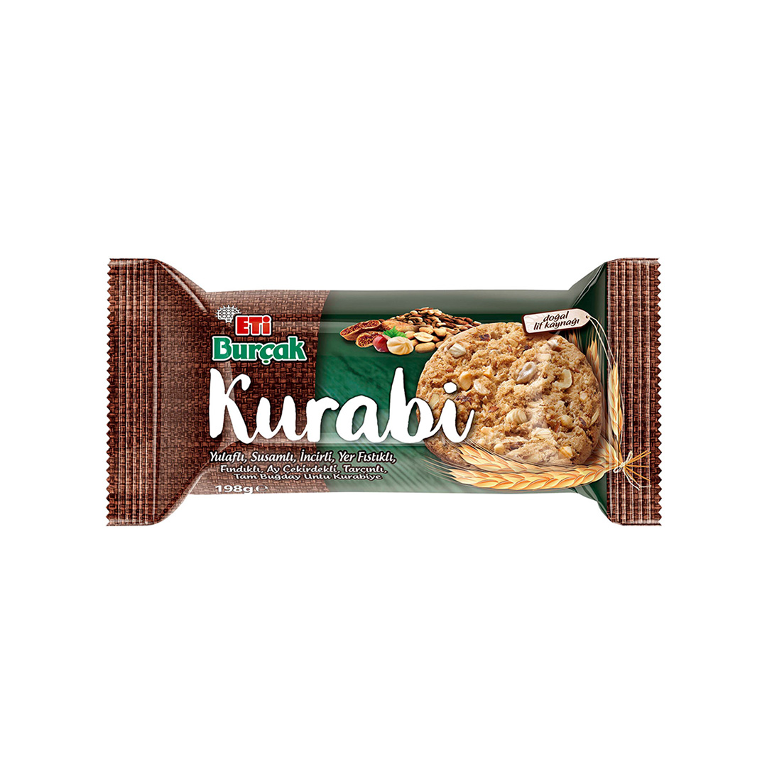 Eti Burçak Kurabi Yulafli Findikli Kurabiye 12x198g